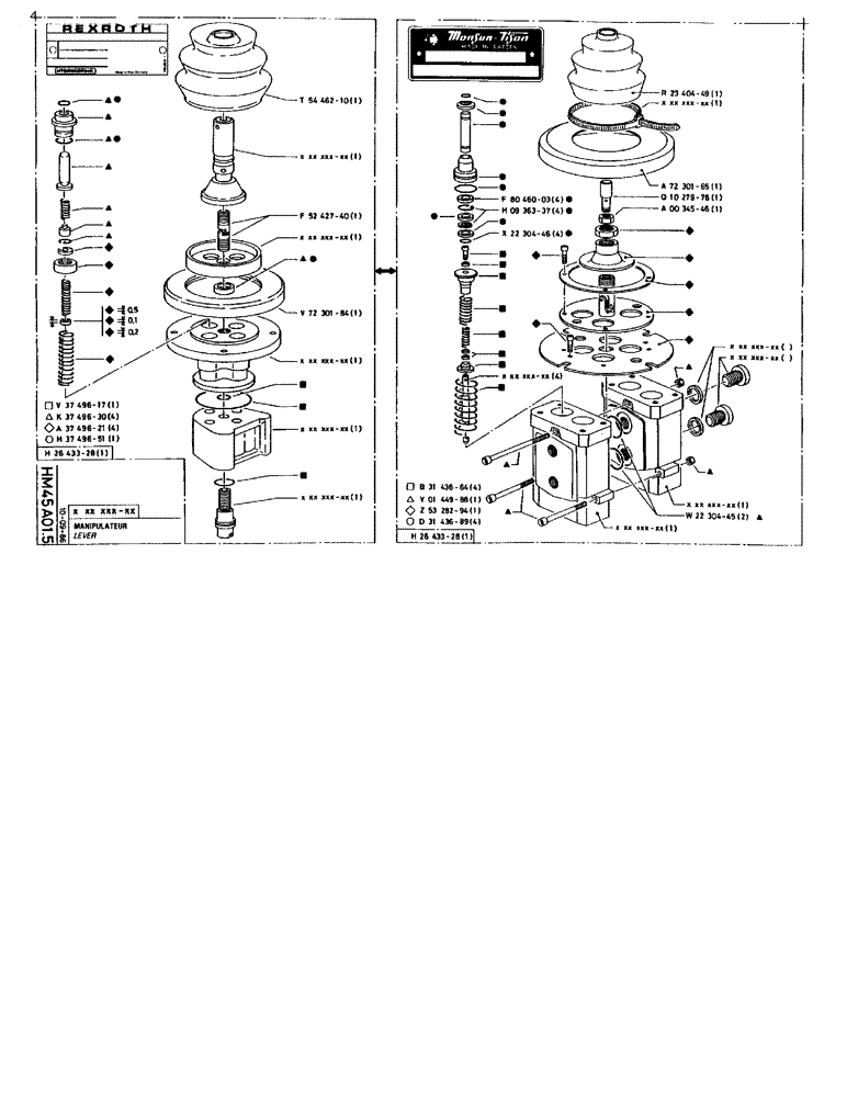 Схема запчастей Case 90BCL - (280) - LEVER (07) - HYDRAULIC SYSTEM