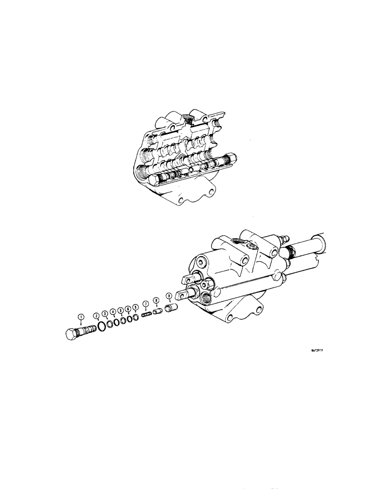 Схема запчастей Case 450 - (288[1]) - CHECK VALVE (07) - HYDRAULIC SYSTEM