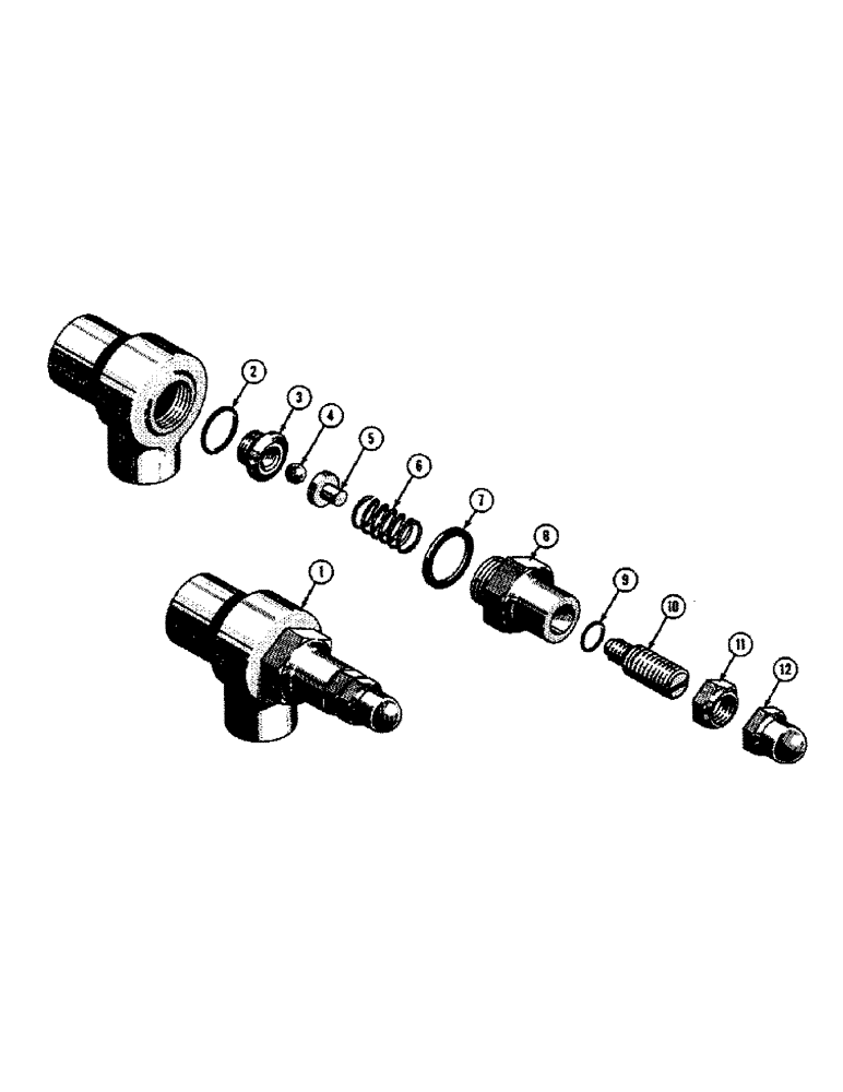 Схема запчастей Case 420B - (19) - 33959 SPECIAL RELIEF VALVE, TERRALOADR AND BACKHOE 