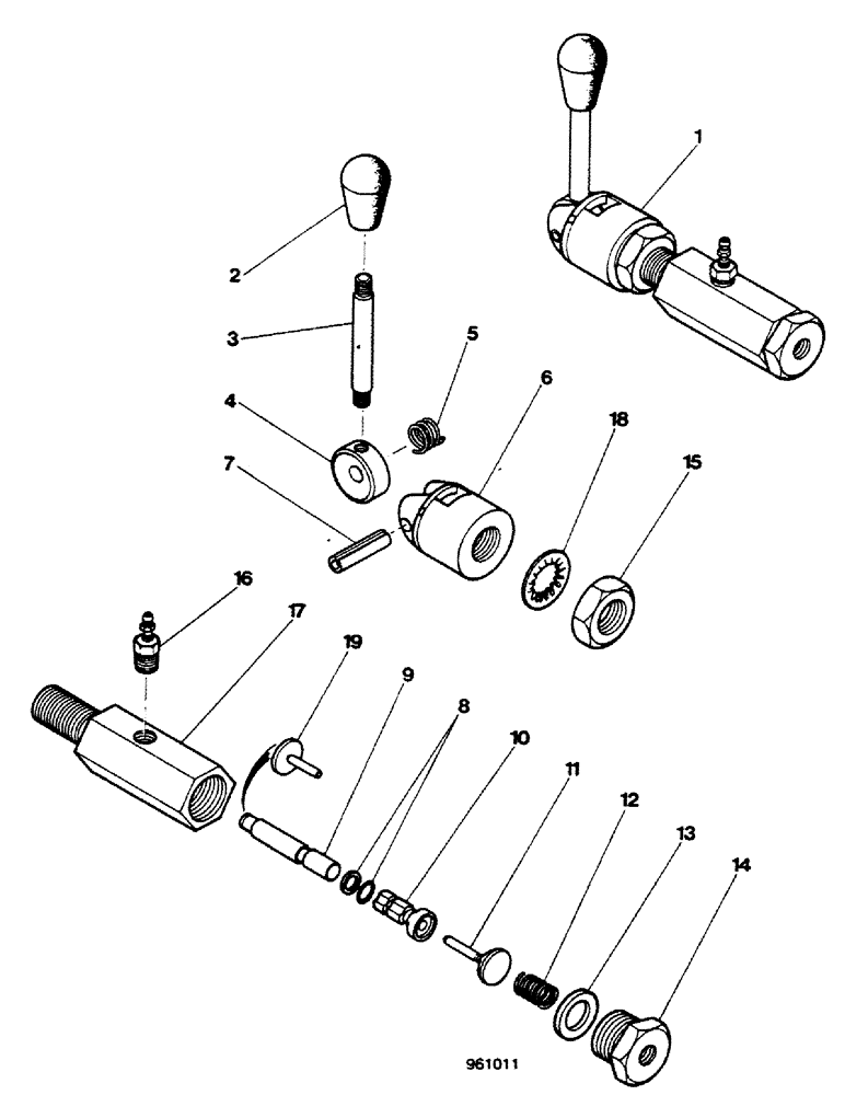Схема запчастей Case 580G - (310) - SIDESHIFT BACKHOE - LOCKING VALBE - MICO (08) - HYDRAULICS