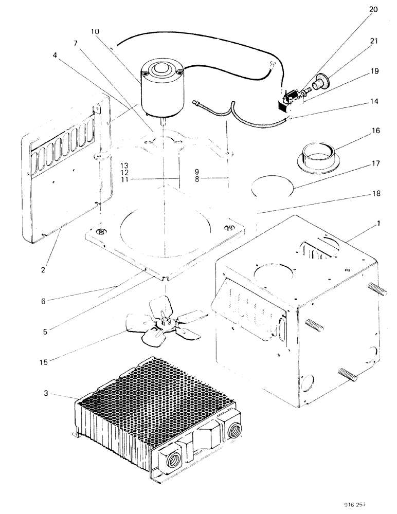 Схема запчастей Case 580F - (322) - CAB HEATER ASSEMBLY (50) - CAB CLIMATE CONTROL