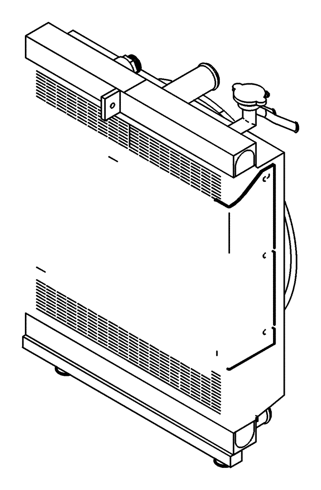 Схема запчастей Case 321D - (27.401[002]) - AIR CONDITION MOUNTING PARTS (OPTION) (S/N 591073-UP) No Description