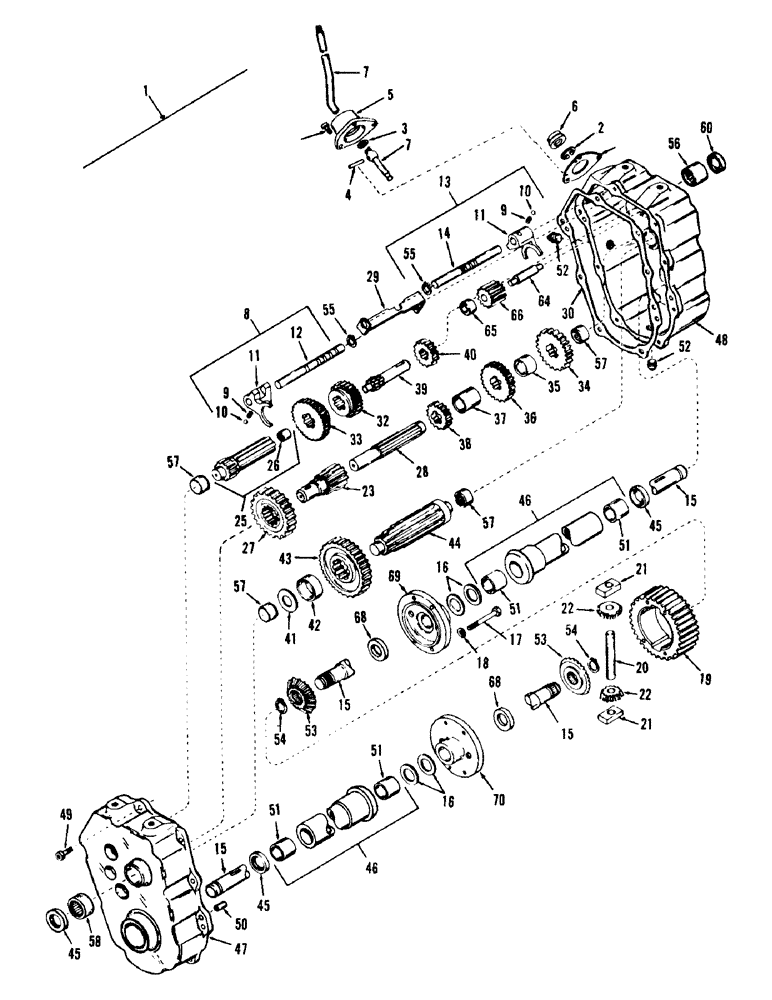 Схема запчастей Case S101 - (14) - TRANSAXLE ASSEMBLY 