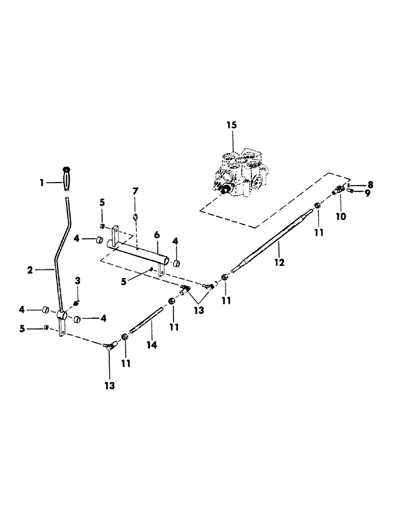 Схема запчастей Case 40BLC - (145) - LEVELER CONTROL AND LINKAGE (04) - UNDERCARRIAGE