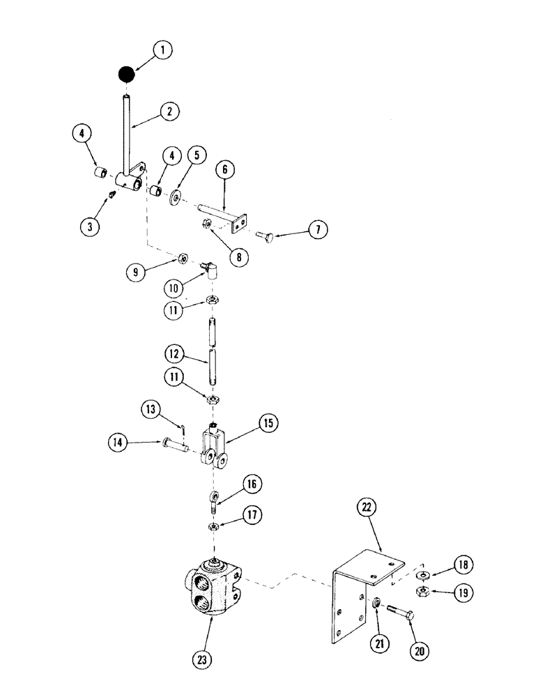 Схема запчастей Case 120 - (123) - TRACK BRAKE CONTROL AND ATTACHING PARTS (33) - BRAKES & CONTROLS
