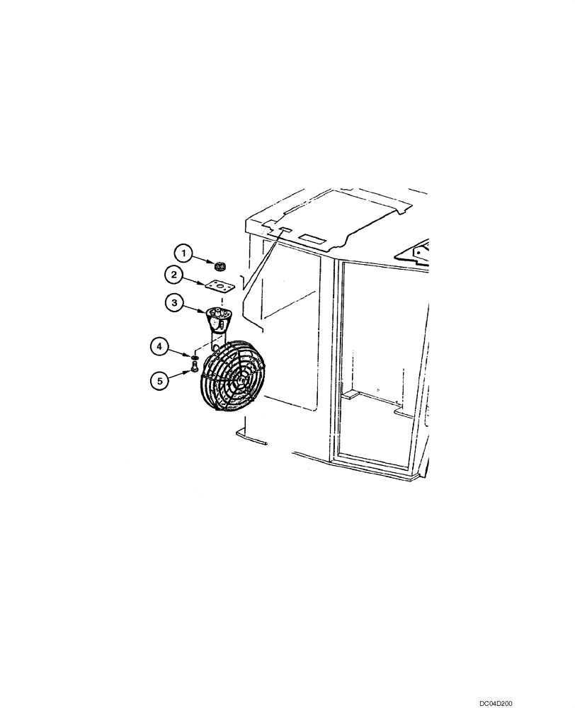 Схема запчастей Case 885 - (09.44[00]) - FAN (09) - CHASSIS