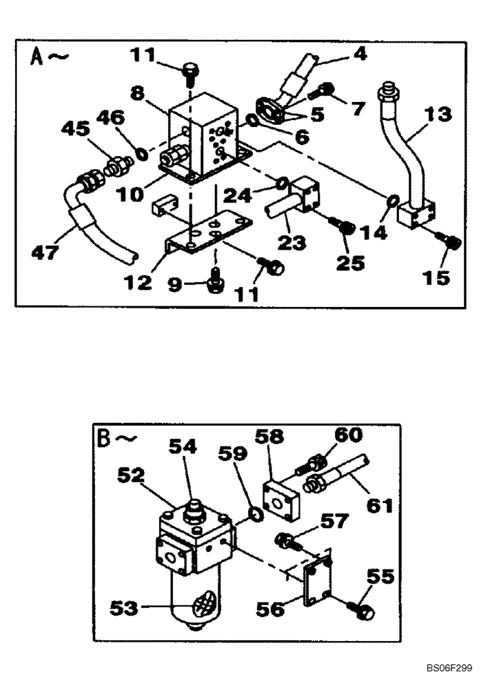 Схема запчастей Case CX160 - (08-39C) - HYDRAULICS, AUXILIARY - SINGLE ACTING CIRCUIT, PEDAL ACTIVATED (DAC0716849 - ) (08) - HYDRAULICS