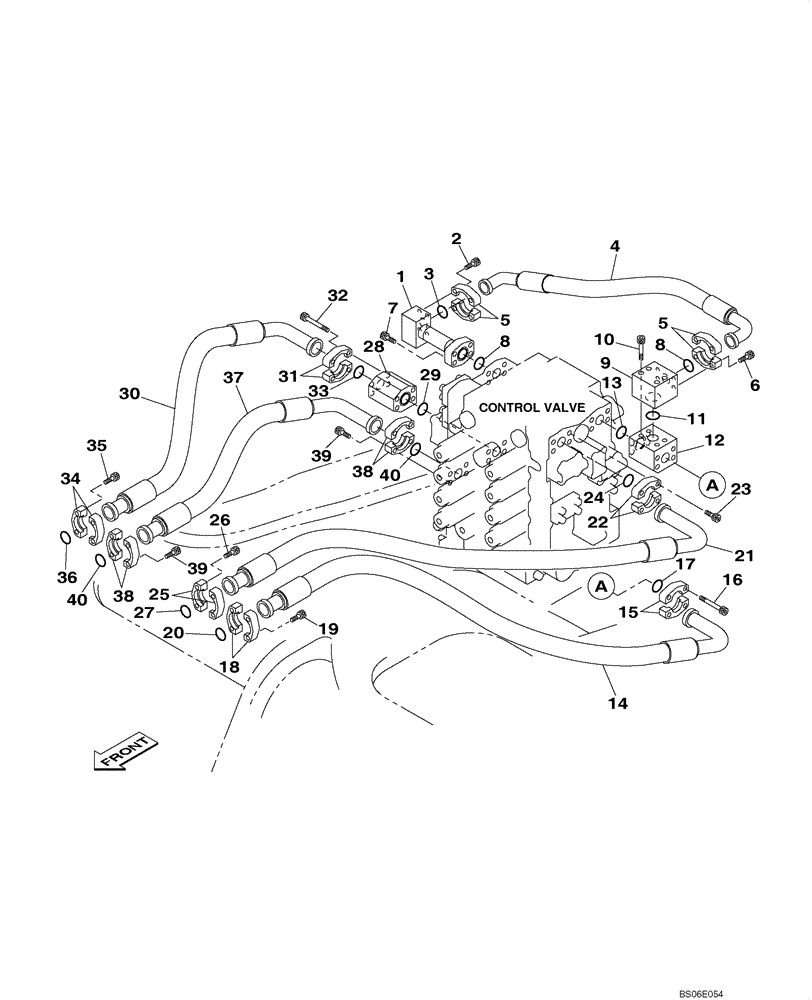 Схема запчастей Case CX800B - (08-12) - HYDRAULIC CIRCUIT - ARM AND BUCKET - CYLINDER (08) - HYDRAULICS