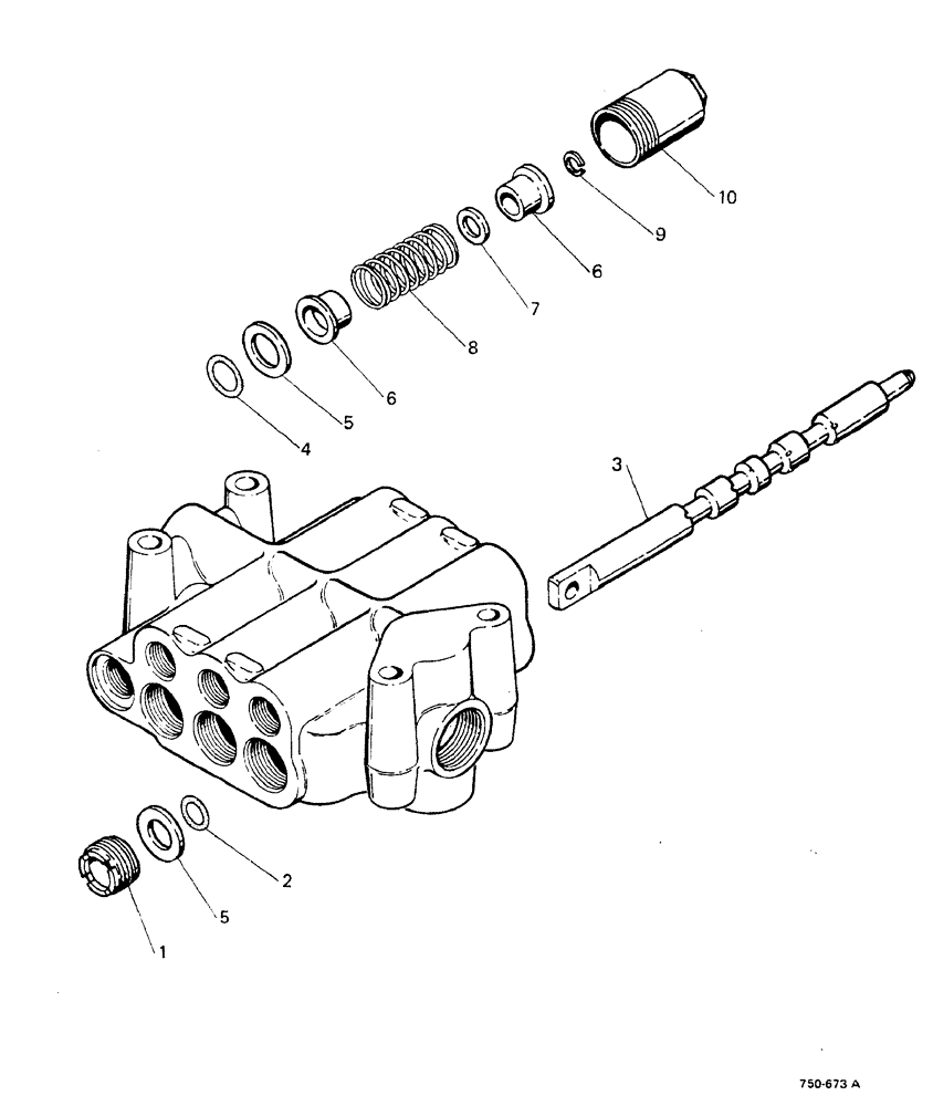 Схема запчастей Case 580F - (182) - LOADER CONTROL VALVE, CLAM SPOOL (35) - HYDRAULIC SYSTEMS
