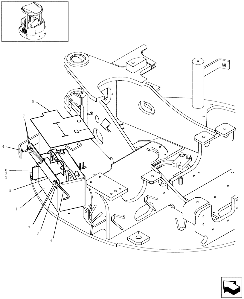 Схема запчастей Case CX27B - (280-01[1]) - ELECTRIC SYSTEM - BATTERY (55) - ELECTRICAL SYSTEMS