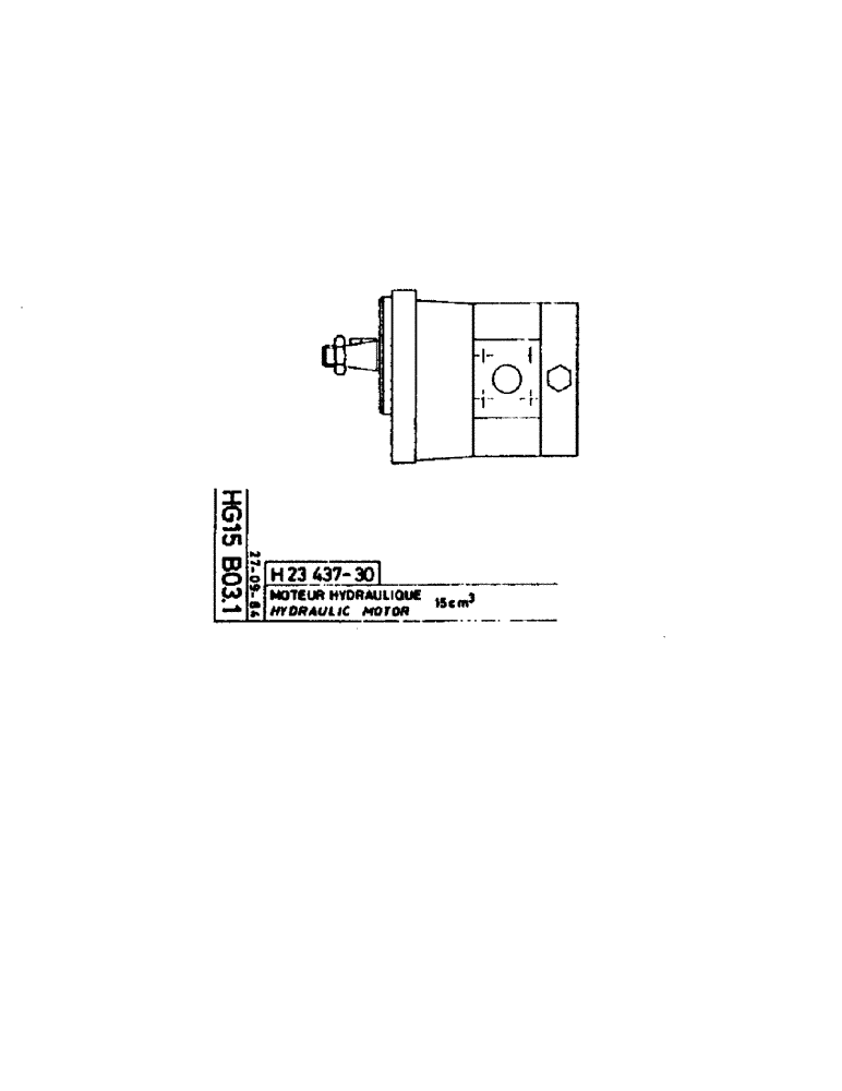 Схема запчастей Case 160CK - (151) - HYDRAULIC MOTOR (07) - HYDRAULIC SYSTEM