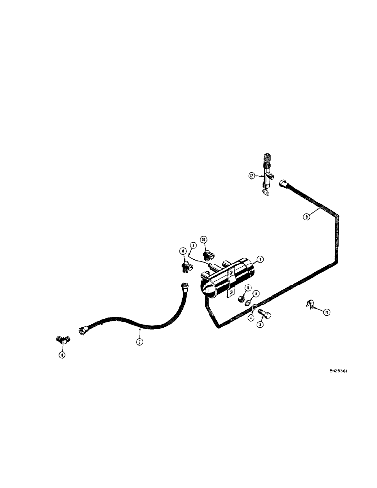 Схема запчастей Case 420 - (024) - FUEL SYSTEM (02) - FUEL SYSTEM