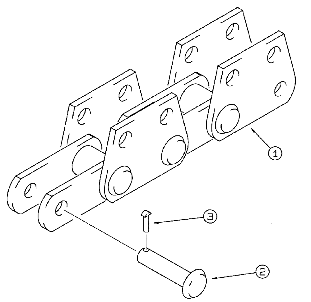 Схема запчастей Case 460 - (9-60) - STANDARD DIGGING CHAINS, 50,000 POUND CHAINLINE, FOUR FT. DIGGING DEPTH BOOM, DIRECT DRIVE TRENCHERS (09) - CHASSIS/ATTACHMENTS