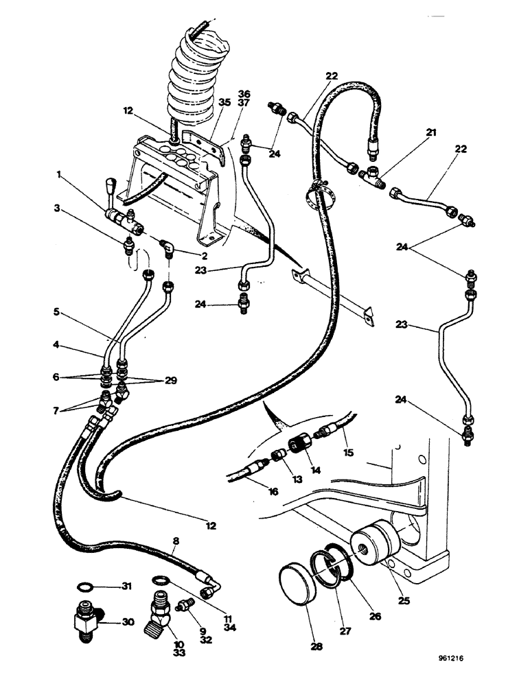 Схема запчастей Case 580G - (248) - SIDESHIFT BACKHOE - SIDESHIFT LOCKING CYLINDER HYDRAULIC CIRCUIT UP TO NO. 3.948.949 (08) - HYDRAULICS