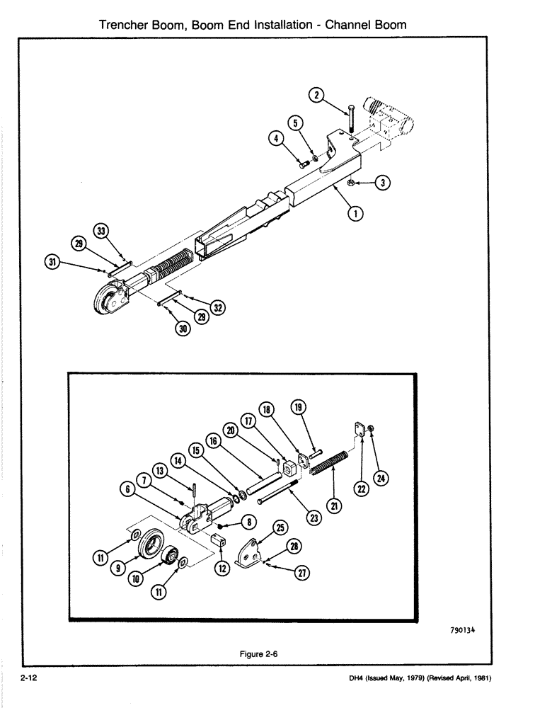 Схема запчастей Case DH4 - (2-12) - TRENCHER BOOM, BOOM END INSTALLATION - CHANNEL BOOM (89) - TOOLS