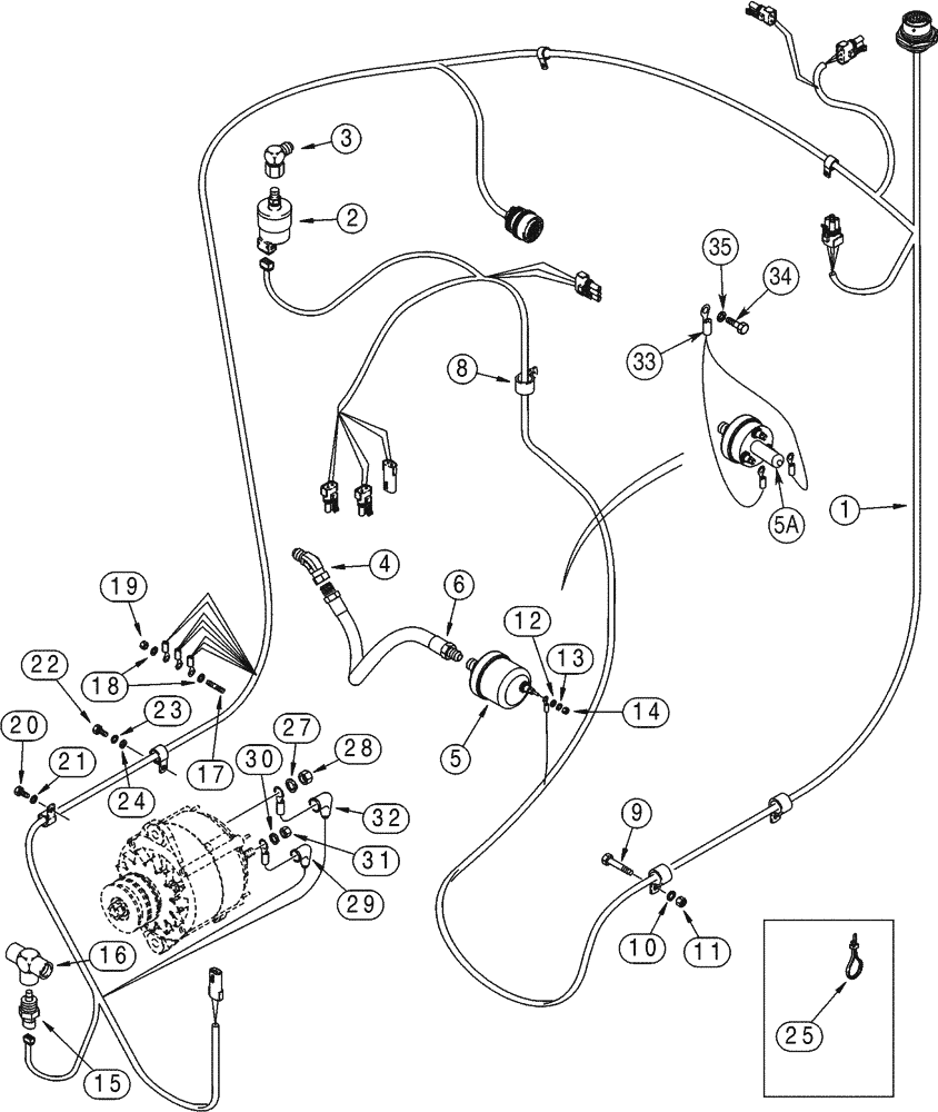 Схема запчастей Case 821C - (04-13) - HARNESS, REAR (04) - ELECTRICAL SYSTEMS