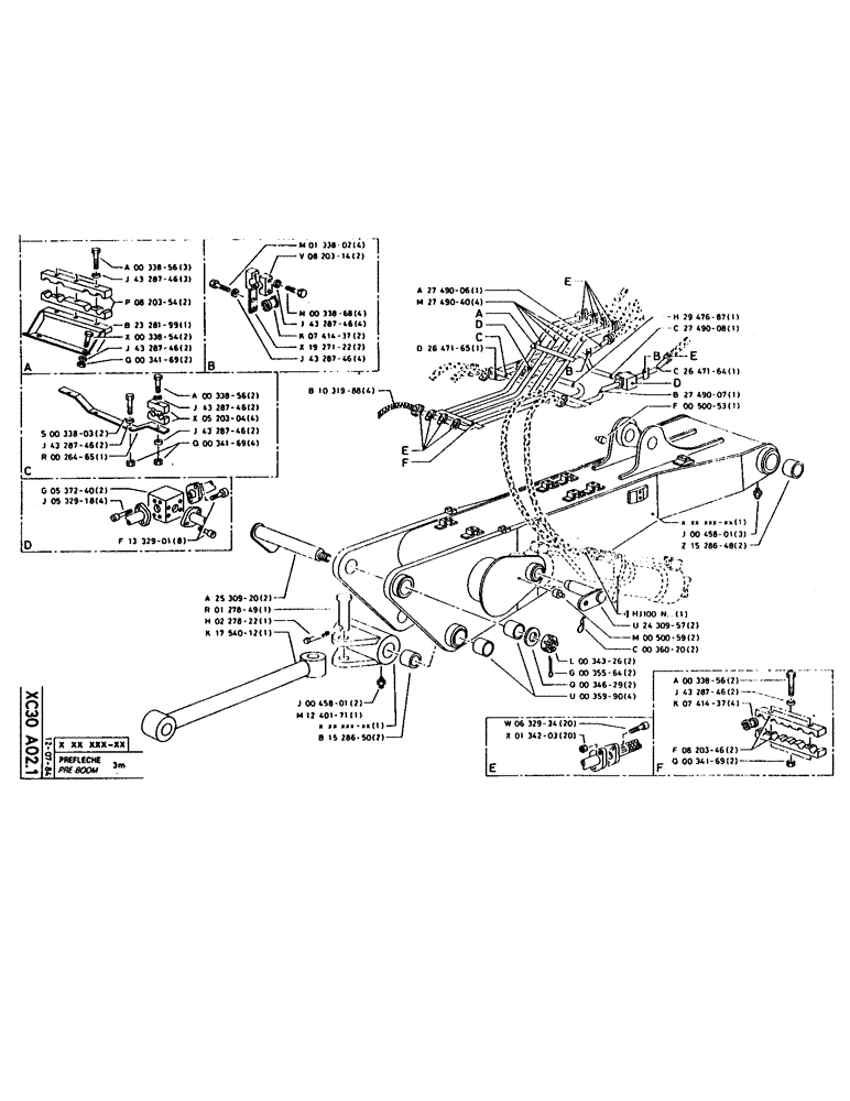 Схема запчастей Case 160CK - (277) - PRE-BOOM (09) - BOOMS