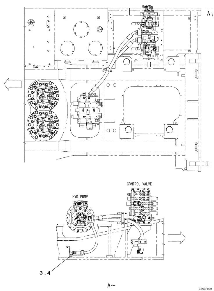 Схема запчастей Case CX700B - (08-67B) - PLUG (08) - HYDRAULICS