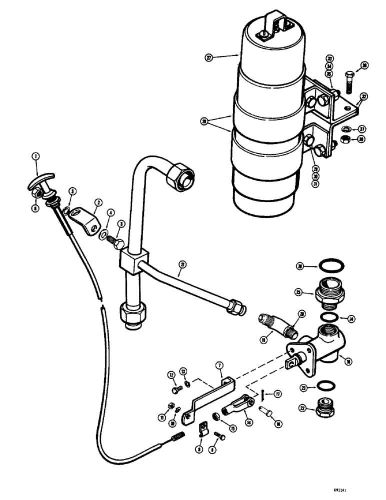 Схема запчастей Case W10E - (270) - ACCUMULATOR ATTACHMENT (08) - HYDRAULICS
