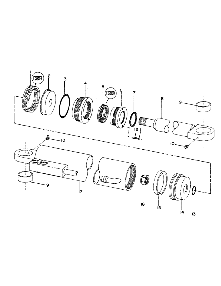 Схема запчастей Case 30YC - (J10) - TREE SHEAR CYLINDER (6-1/4" ID X 15" STROKE) (07) - HYDRAULIC SYSTEM