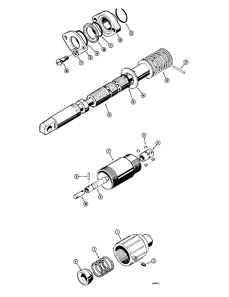 Схема запчастей Case W8C - (230) - LOADER LIFT SPOOLS - FLOAT (08) - HYDRAULICS