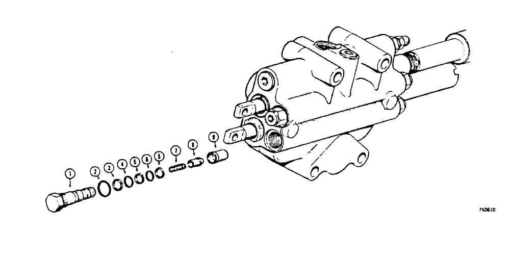 Схема запчастей Case 450 - (238[1]) - CHECK VALVE (07) - HYDRAULIC SYSTEM