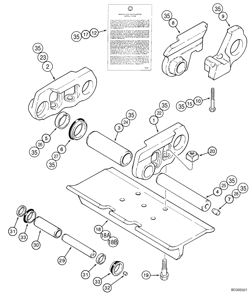 Схема запчастей Case 850K - (05-10) - TRACK CHAIN, CASE LUBRICATED (Jul 7 2003 8:58AM) (11) - TRACKS/STEERING