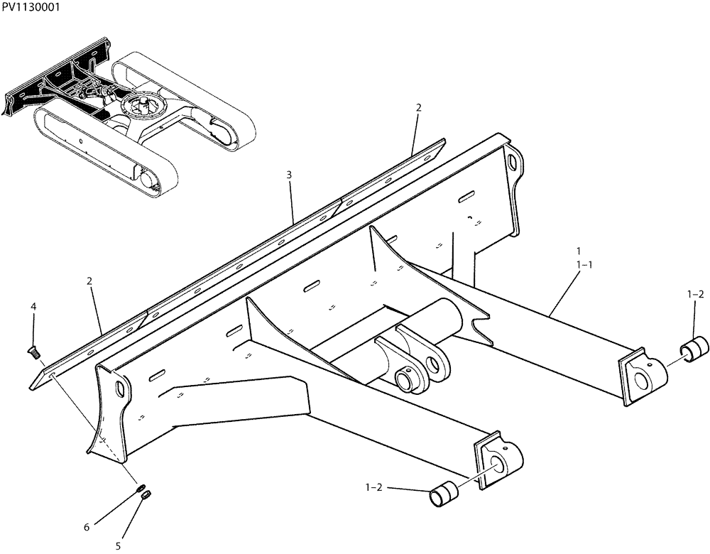 Схема запчастей Case CX27B - (05-007) - DOZER ASSY (86) - DOZER