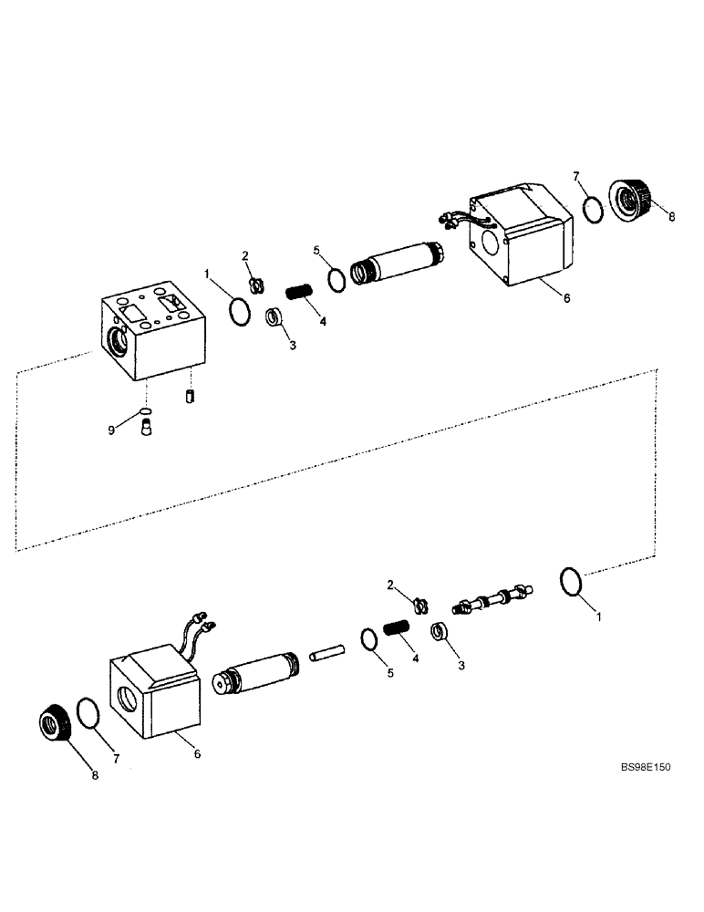 Схема запчастей Case 686G - (5-14) - STEERING SELECTOR VALVE (05) - STEERING