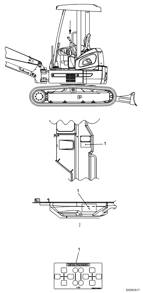 Схема запчастей Case CX27B PV13 - (06-019[00]) - NAME PLATE INSTALLATION (ISO) (PW22T00114F1) NAME-PLATE