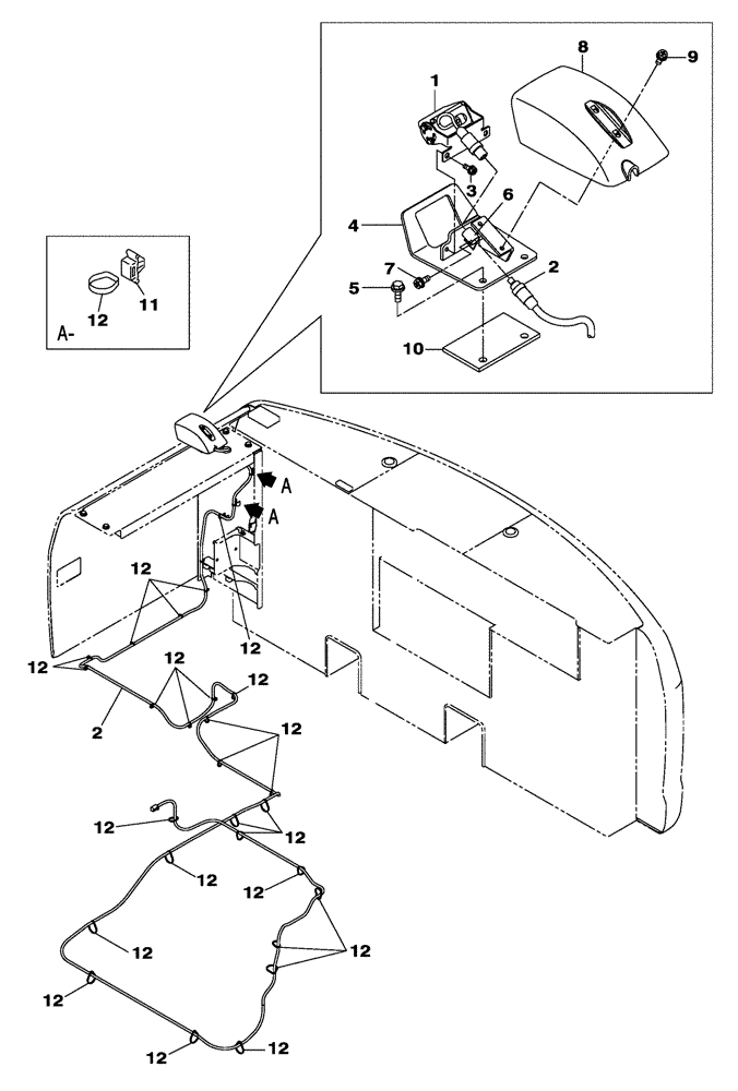 Схема запчастей Case CX210C LR - (55.530.02) - ELECTRICAL CIRCUIT (55) - ELECTRICAL SYSTEMS