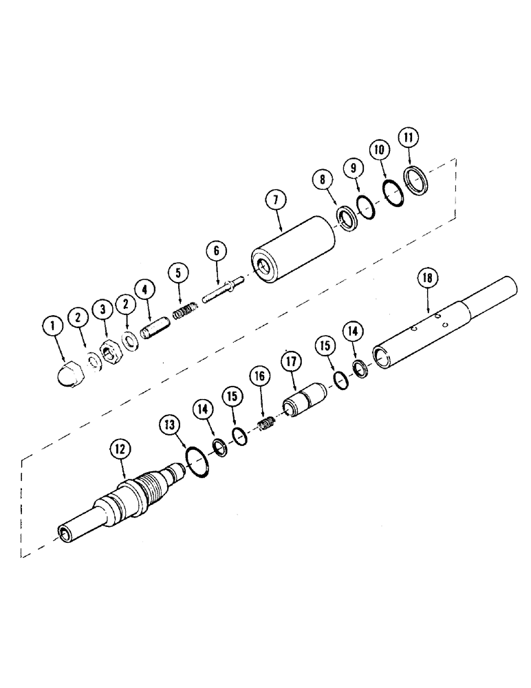 Схема запчастей Case 35 - (200) - MAIN RELIEF CARTRIDGE (35) - HYDRAULIC SYSTEMS