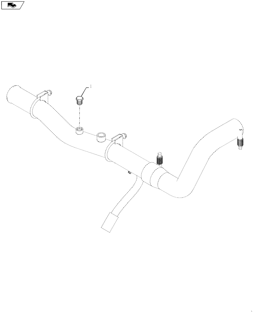 Схема запчастей Case 521F - (50.100.05) - NO HEATER PLUG (50) - CAB CLIMATE CONTROL