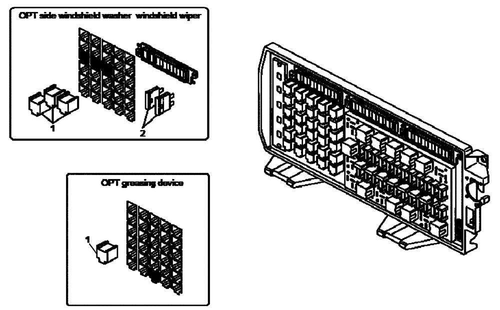 Схема запчастей Case 340B - (67A01002013[001]) - COMPONENTS, ELECTRICAL - OPTIONAL (P.I.N. HHD0340BN7PG58072 AND AFTER) (84251886) (13) - Electrical System / Decals