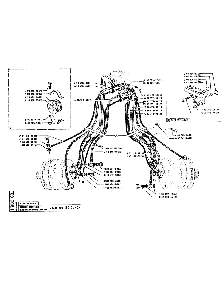 Схема запчастей Case 160CK - (114) - UNDERCARRIAGE CIRCUIT (07) - HYDRAULIC SYSTEM