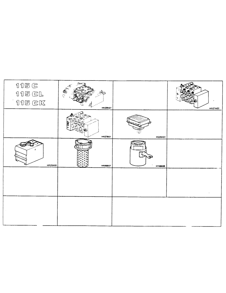 Схема запчастей Case 115CL - (0-18) - 115C, 115CL, 115CK 
