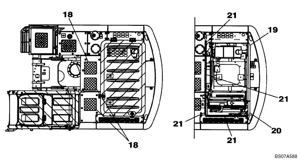 Схема запчастей Case CX210BLR - (09-47) - DECALS (09) - CHASSIS/ATTACHMENTS