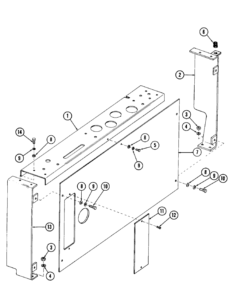 Схема запчастей Case 880 - (092) - INSTRUMENT PANEL AND RELATED PARTS (06) - ELECTRICAL SYSTEMS