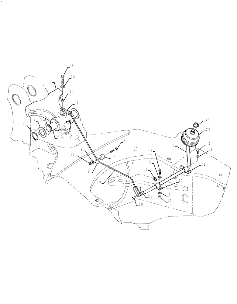 Схема запчастей Case 580SN WT - (84.120.01) - BOOM LATCH (84) - BOOMS, DIPPERS & BUCKETS