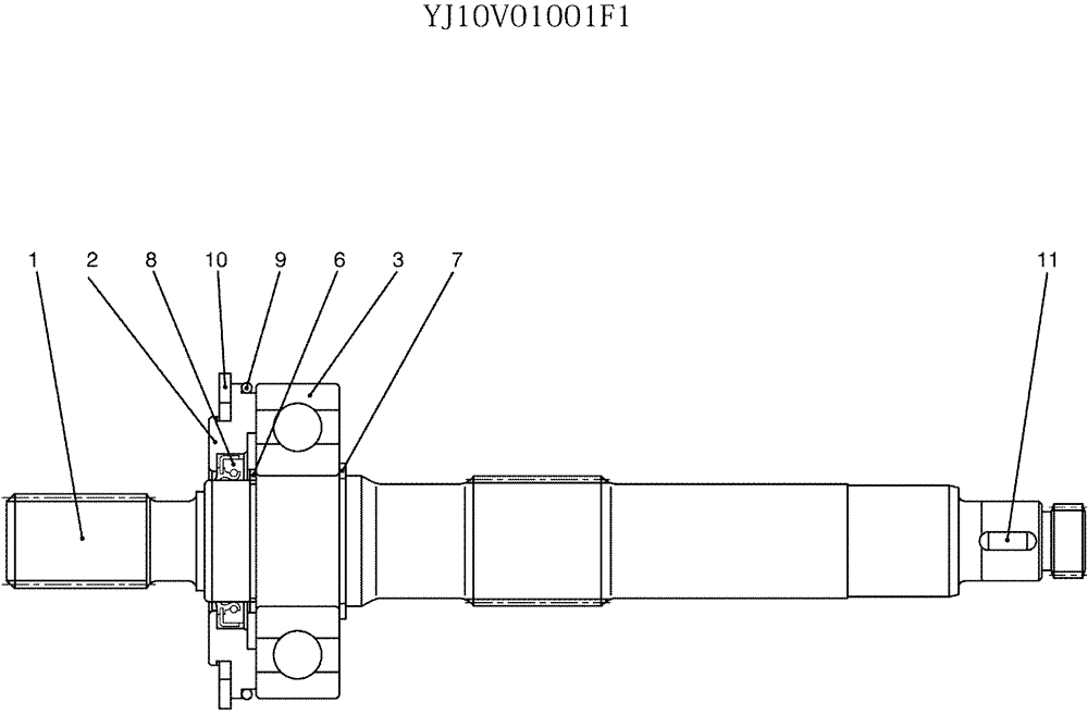 Схема запчастей Case CX50B - (07-025) - SHAFT ASSY (35) - HYDRAULIC SYSTEMS