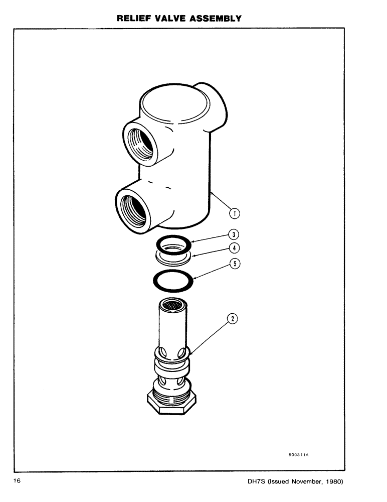 Схема запчастей Case DH7 - (16) - RELIEF VALVE ASSEMBLY (41) - STEERING
