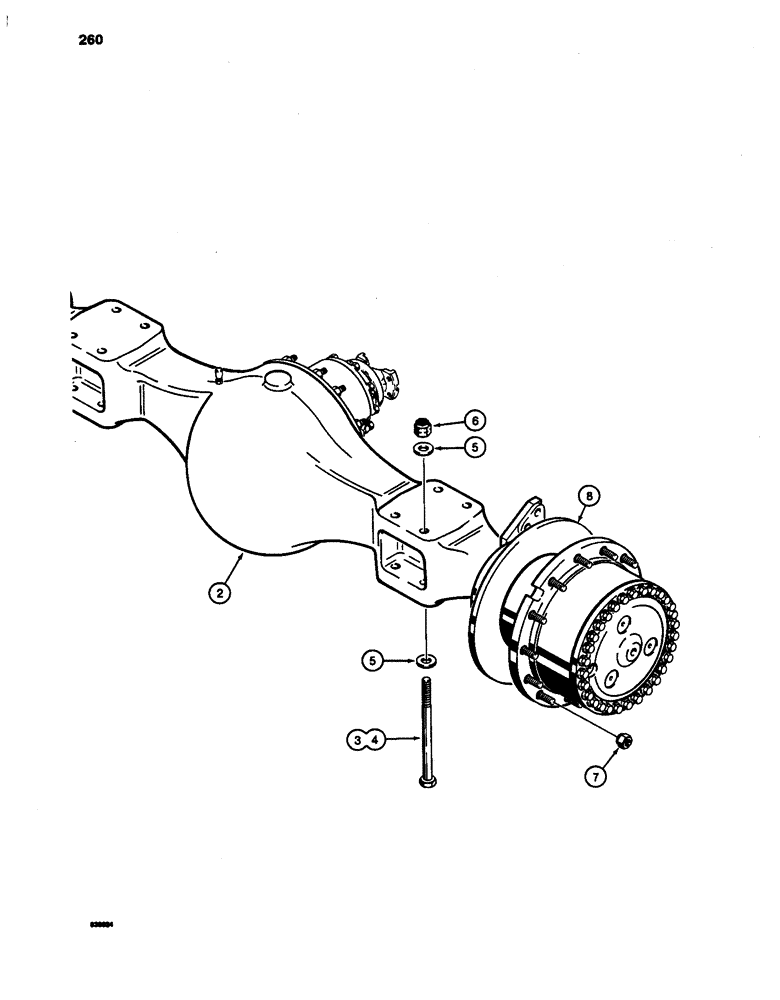 Схема запчастей Case W24C - (260) - ROCKWELL AXLE ASSEMBLIES (06) - POWER TRAIN