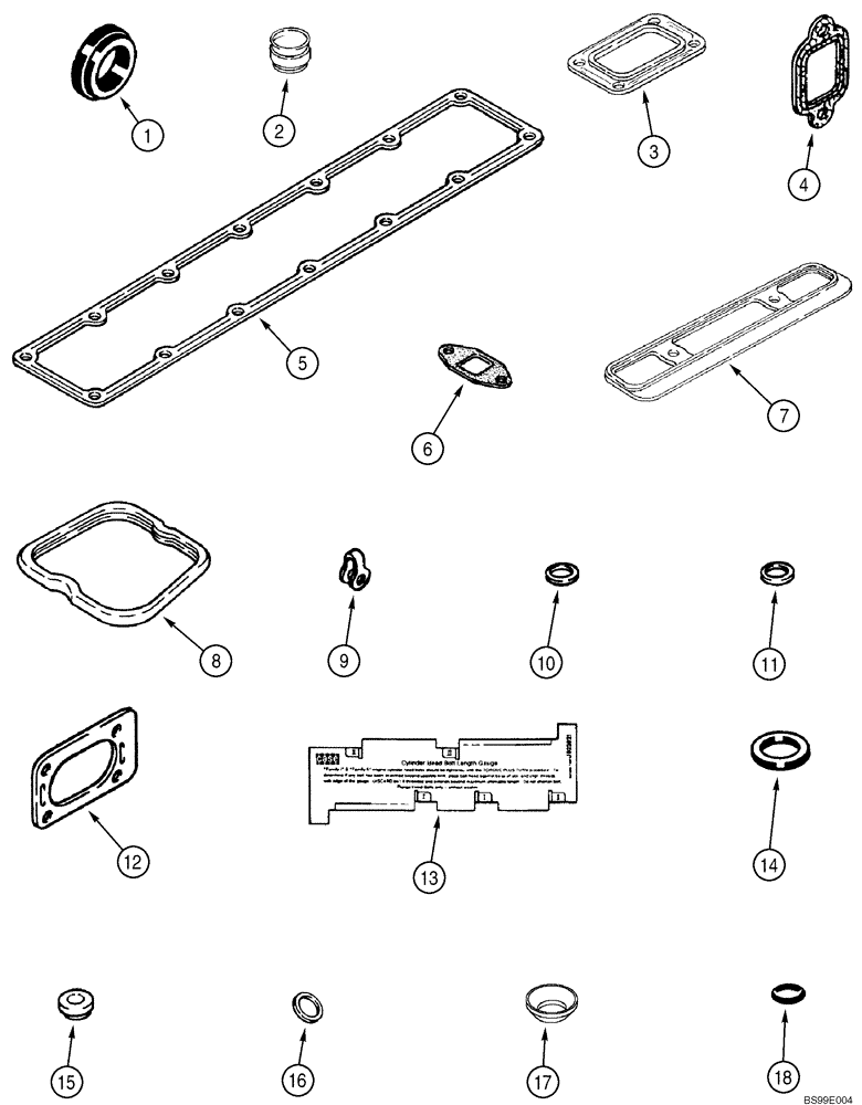Схема запчастей Case 650K - (02-21) - GASKET KIT, VALVE GRIND - 6T-590 EMISSIONS CERTIFIED ENGINE (02) - ENGINE
