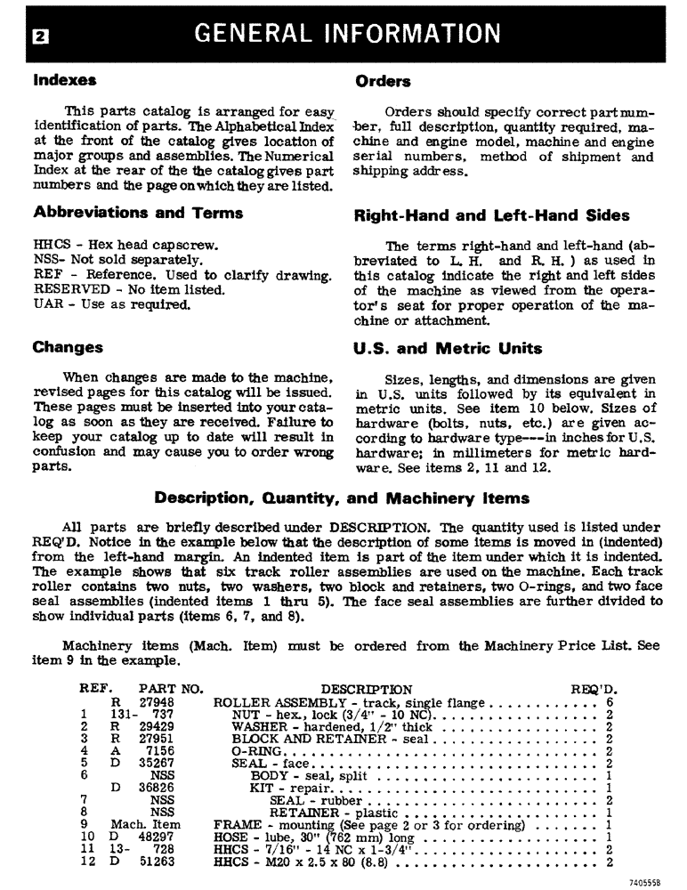 Схема запчастей Case 350 - (002) - GENERAL INFORMATION (00) - GENERAL