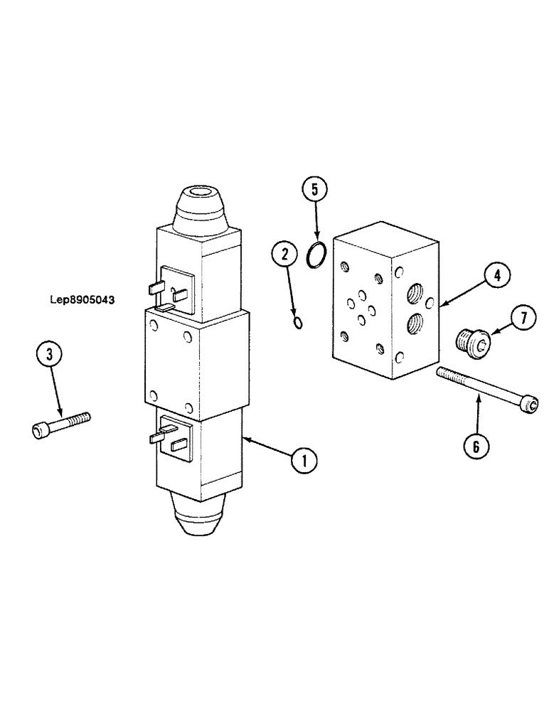 Схема запчастей Case 688C - (8F-24) - ELECTRICALLY-CONTROLLED SELECTOR (07) - HYDRAULIC SYSTEM