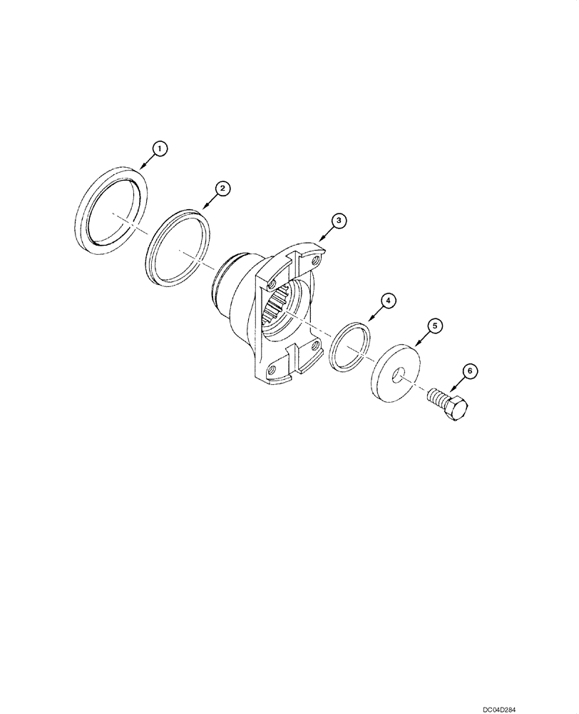 Схема запчастей Case 865 - (06.19[00]) - TRANSMISSION - OUTPUT FLANGE (06) - POWER TRAIN
