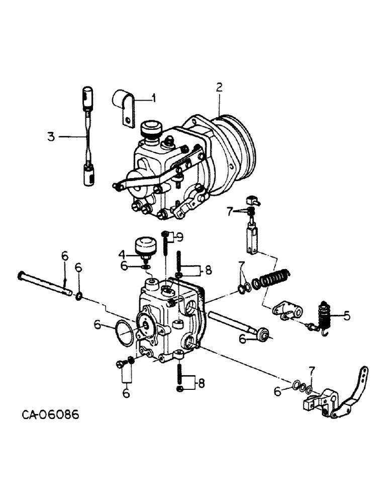 Схема запчастей Case 4150 - (12-15) - POWER, GOVERNOR, MAZDA ENGINE (04) - Drive Train