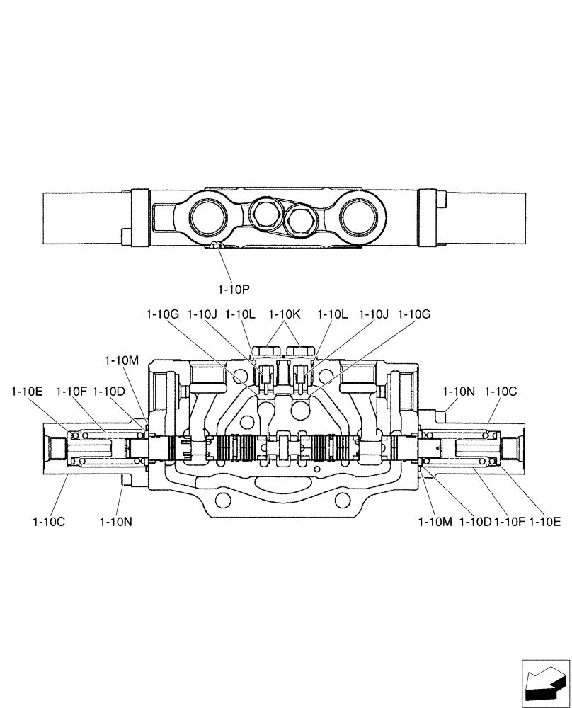 Схема запчастей Case CX50B - (01-023[09]) - VALVE INSTAL (35) - HYDRAULIC SYSTEMS