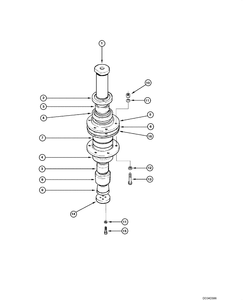 Схема запчастей Case 865 - (09.03[00]) - LINK ASSEMBLY (09) - CHASSIS