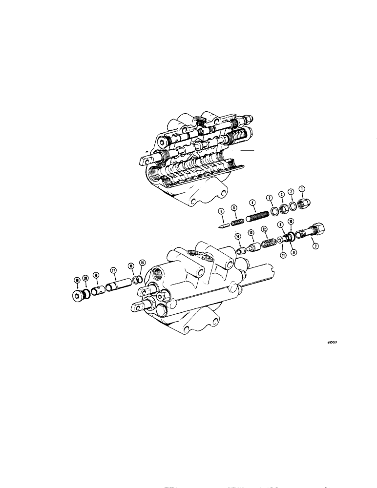 Схема запчастей Case 450 - (280[1]) - MAIN RELIEF VALVE (07) - HYDRAULIC SYSTEM